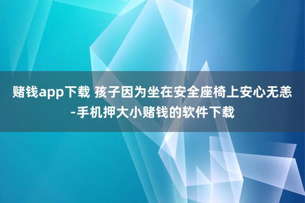 赌钱app下载 孩子因为坐在安全座椅上安心无恙-手机押大小赌钱的软件下载