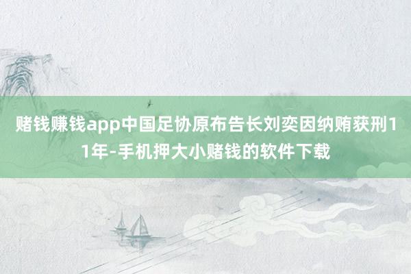 赌钱赚钱app中国足协原布告长刘奕因纳贿获刑11年-手机押大小赌钱的软件下载